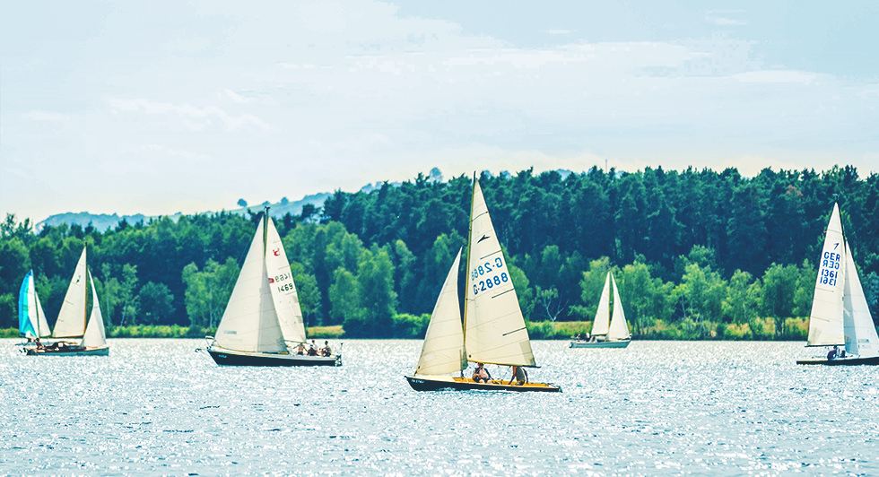 Segeln auf dem Steinberger See